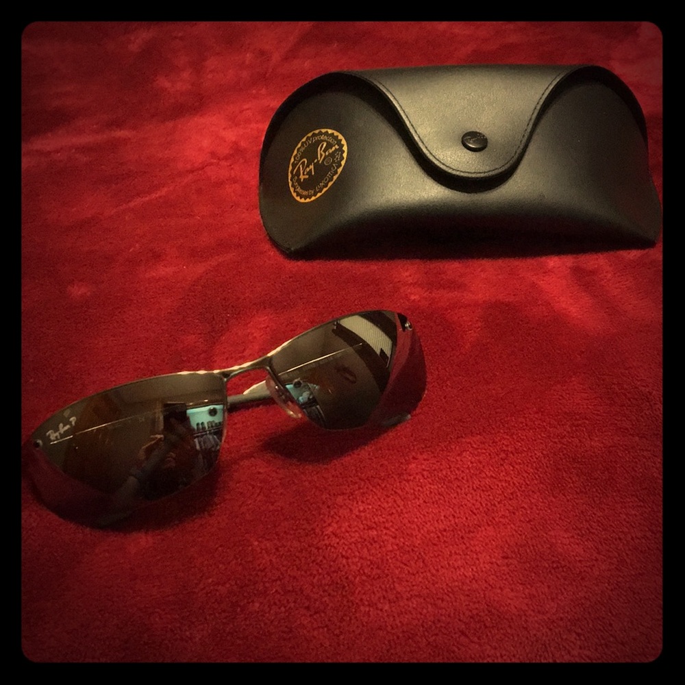 Gun Metal Polarized Silver Ray Ban